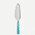 White Dots Turquoise Pie Server 10"