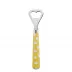 White Dots Yellow Bottle Opener 6.25"