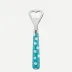 White Dots Turquoise Bottle Opener 6.25"