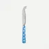 White Dots Light Blue Small Cheese Knife 6.75"