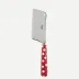 White Dots Red Cheese Cleaver 8"