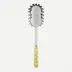 White Dots Yellow Spaghetti Spoon 10.5"