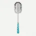 White Dots Turquoise Spaghetti Spoon 10.5"