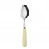 White Stripe Yellow Soup Spoon 8.5"