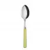White Stripe Lime Soup Spoon 8.5"