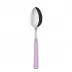 White Stripe Pink Soup Spoon 8.5"