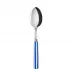 White Stripe Lapis Blue Soup Spoon 8.5"