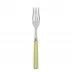 White Stripe Lime Dinner Fork 8.5"