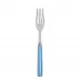 White Stripe Light Blue Dinner Fork 8.5"