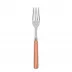 White Stripe Orange Dinner Fork 8.5"