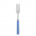 White Stripe Lapis Blue Dinner Fork 8.5"