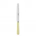 White Stripe Yellow Dinner Knife 9.25"