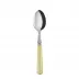 White Stripe Yellow Teaspoon 6"