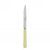 White Stripe Yellow Steak Knife 9"