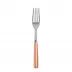 White Stripe Orange Salad Fork 7.5"