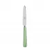 White Stripe Garden Green Dessert Knife 8"