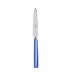 White Stripe Lapis Blue Dessert Knife 8"