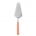 White Stripe Orange Tart Slicer 10"