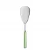 White Stripe Garden Green Rice Serving Spoon 10"