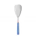 White Stripe Lapis Blue Rice Serving Spoon 10"