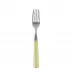 White Stripe Yellow Cake Fork 6.5"