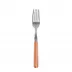 White Stripe Orange Cake Fork 6.5"