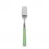 White Stripe Garden Green Cake Fork 6.5"