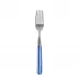 White Stripe Lapis Blue Cake Fork 6.5"