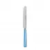 White Stripe Light Blue Breakfast Knife 6.75"