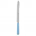 White Stripe Light Blue Bread Knife 11"