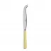 White Stripe Yellow Large Cheese Knife 9.5"