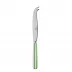 White Stripe Garden Green Large Cheese Knife 9.5"