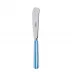 White Stripe Light Blue Butter Knife 7.75"