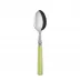 White Stripe Lime Demitasse/Espresso Spoon 5.5"