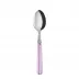 White Stripe Pink Demitasse/Espresso Spoon 5.5"