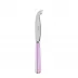 White Stripe Pink Small Cheese Knife 6.75"