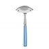 White Stripe Light Blue Gravy Ladle 7.5"