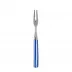 White Stripe Lapis Blue Cocktail Fork 5.75"