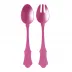 Honorine Pink Salad Serving Set 10" (Fork, Spoon)