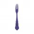 Honorine Purple Cocktail Fork 4.75"