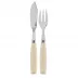 Djembe Ivory Fish Set 8.25" (Knife, Fork)