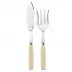 Djembe Ivory 2-Pc Fish Serving Set 11" (Knife, Fork)