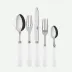 Duo White 4-Pc Setting (Dinner Knife, Dinner Fork, Soup Spoon, Teaspoon)