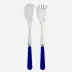 Duo Lapis Blue Salad Plate Cutlery Set