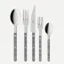 Bistrot Gingham Black 5 Pieces Cutlery Set