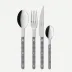 Bistrot Gingham Black 48 Pieces Cutlery Set 9"1/4
