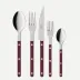 Bistrot Pearly Aubergine 5 Pieces Cutlery Set