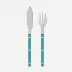 Bistrot Pearly Turquoise Fish Set 8"1/4