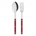 Bistrot Shiny Red 2-Pc Serving Set 10.25" (Fork, Spoon)