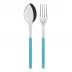 Bistrot Shiny Turquoise 2-Pc Serving Set 10.25" (Fork, Spoon)